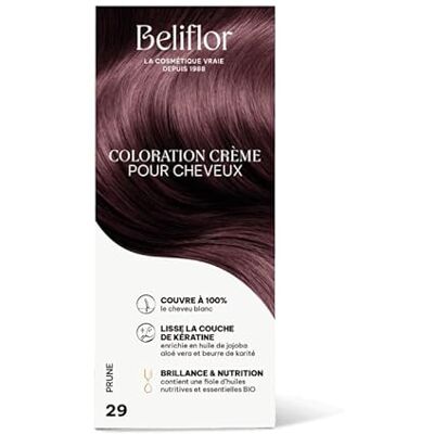 Beliflor Prune N° 29 - Coloration capillaire - Publicité Beliflor Prune N° 29 - Coloration capillaire - Publicité