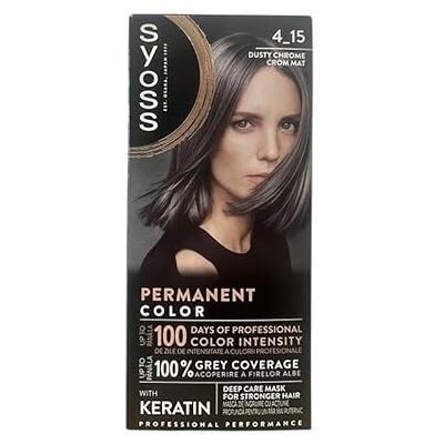 Coloration Dusty Chrome de Syoss - Pour femmes - 50 ml - Publicité Coloration Dusty Chrome de Syoss - Pour femmes - 50 ml - Publicité