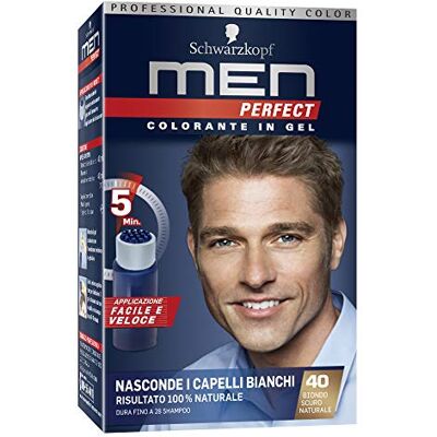 Schwarzkopf l'oreal Men Perfect Colorante Gel N.40 Biondo Scuro - Publicité Schwarzkopf l'oreal Men Perfect Colorante Gel N.40 Biondo Scuro - Publicité