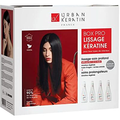 Urban Keratin Kit de Lissage 2400ML Base de Plante Neutre Liquide Pour Tous Types de Cheveux - Publicité Urban Keratin Kit de Lissage 2400ML Base de Plante Neutre Liquide Pour Tous Types de Cheveux - Publicité