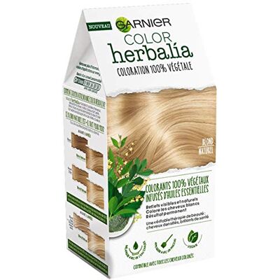 Garnier Color Herbalia Coloration 100% végétale Blond Naturel - Publicité Garnier Color Herbalia Coloration 100% végétale Blond Naturel - Publicité