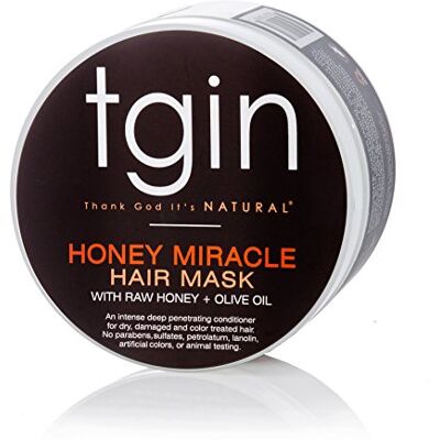 tgin - Honey Miracle Hair Mask - Raw Honey - Olive Oil - Hair Mask - Publicité tgin - Honey Miracle Hair Mask - Raw Honey - Olive Oil - Hair Mask - Publicité