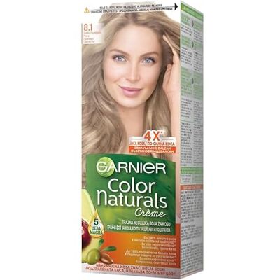 Garnier Color Naturals 8.1 Natural Light Ash Blonde Lot de 3 - Publicité Garnier Color Naturals 8.1 Natural Light Ash Blonde Lot de 3 - Publicité