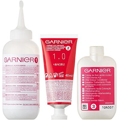 Garnier Coloration Permanente Color Sensation 1.0 Schwarz/Noir - Publicité Garnier Coloration Permanente Color Sensation 1.0 Schwarz/Noir - Publicité