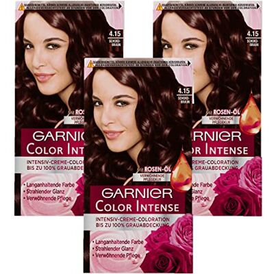 Garnier Crème de coloration longue durée Color Intense 3.0 Marron foncé - Publicité Garnier Crème de coloration longue durée Color Intense 3.0 Marron foncé - Publicité