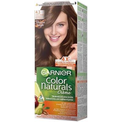 Garnier Color Naturals 4.3 Natural Golden Auburn Lot de 3 - Publicité Garnier Color Naturals 4.3 Natural Golden Auburn Lot de 3 - Publicité