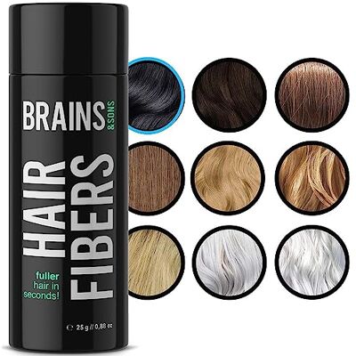 Leon Miguel - Brains & Son - Noir - 25g - Hair Fiber - Publicité Leon Miguel - Brains & Son - Noir - 25g - Hair Fiber - Publicité