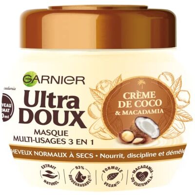 Garnier - Crème de Coco - Coco - 3-in-1 - Masque capillaire - Publicité Garnier - Crème de Coco - Coco - 3-in-1 - Masque capillaire - Publicité
