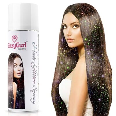 GlitzyGurl spray paillettes cheveux 125ml single (Rainbow Mix) - Publicité GlitzyGurl spray paillettes cheveux 125ml single (Rainbow Mix) - Publicité