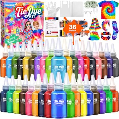NEMMXUB Kit Tie-Dye 36 Couleurs Peinture Textile Vives DIY pour Enfants et Adultes Graffiti Dye Permanent Tout-en-1 pour Chemises, T-Shirts, Hoodies, Fêtes, Chaussures - Publicité NEMMXUB Kit Tie-Dye 36 Couleurs Peinture Textile Vives DIY pour Enfants et Adultes Graffiti Dye Permanent Tout-en-1 pour Chemises, T-Shirts, Hoodies, Fêtes, Chaussures - Publicité