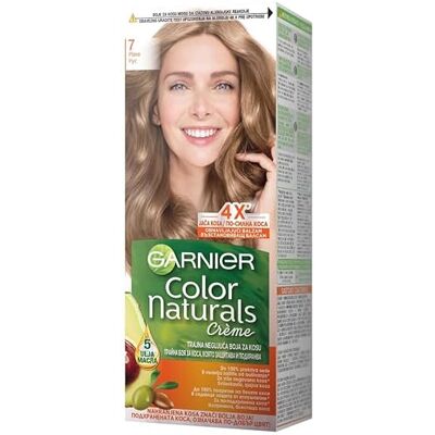 Garnier Color Naturals Crème permanente pour cheveux Blond 7 - Publicité Garnier Color Naturals Crème permanente pour cheveux Blond 7 - Publicité