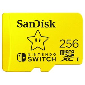 SanDisk microSDXC produit sous licence pour les consoles Nintendo Switch, Super Mario Superstar 256 Go (UHS-I Carte, jusqu'à 100 Mo/s, Class 10, U3, V30) - Publicité SanDisk microSDXC produit sous licence pour les consoles Nintendo Switch, Super Mario Superstar 256 Go (UHS-I Carte, jusqu'à 100 Mo/s, Class 10, U3, V30) - Publicité