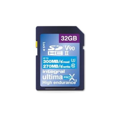 Carte Mémoire Integral UltimaPro X2 32GB - V90 SDXC UHS-II - Publicité Carte Mémoire Integral UltimaPro X2 32GB - V90 SDXC UHS-II - Publicité