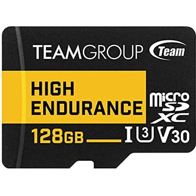 TEAMGROUP Carte mémoire micro SDXC UHS-I U3 V30 4K 100 Mo/s (conçue pour la surveillance) stable et durable Prend en charge l'enregistrement vidéo 4K et Full HD THUSDX128GIV3002 - Publicité TEAMGROUP Carte mémoire micro SDXC UHS-I U3 V30 4K 100 Mo/s (conçue pour la surveillance) stable et durable Prend en charge l'enregistrement vidéo 4K et Full HD THUSDX128GIV3002 - Publicité
