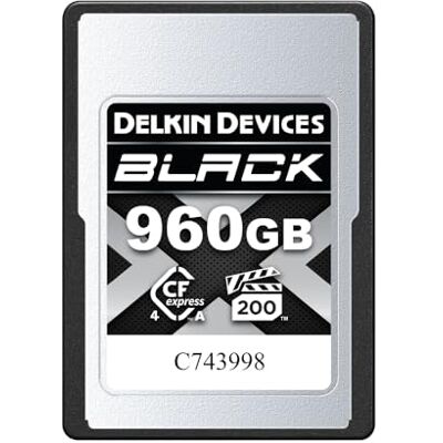 Delkin VPG200 Carte CFexpress type A Noir 960 Go, jusqu'à 1830 Mo/s en lecture, 1740 Mo/s en écriture - Publicité Delkin VPG200 Carte CFexpress type A Noir 960 Go, jusqu'à 1830 Mo/s en lecture, 1740 Mo/s en écriture - Publicité