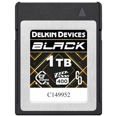 Delkin BLACK Carte mémoire CFexpress™ Type B 4.0 VPG400 1 To – Performances rapides pour la photographie professionnelle et la photographie vidéo (1, To) - Publicité Delkin BLACK Carte mémoire CFexpress™ Type B 4.0 VPG400 1 To – Performances rapides pour la photographie professionnelle et la photographie vidéo (1, To) - Publicité