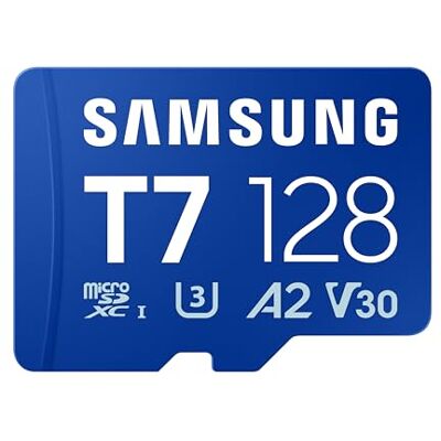 Samsung T7 Carte microSD, 128 Go, Carte mémoire pour Jeux Mobiles sur Smartphones, tablettes et Consoles Portables, UHS-I U3, Full HD & 4K UHD, 170 Mo/s en Lecture, MB-MB128T/WW - Publicité Samsung T7 Carte microSD, 128 Go, Carte mémoire pour Jeux Mobiles sur Smartphones, tablettes et Consoles Portables, UHS-I U3, Full HD & 4K UHD, 170 Mo/s en Lecture, MB-MB128T/WW - Publicité