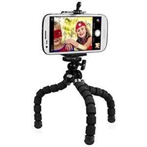 Trépied pour iPhone, Trépied Smartphone Portable 144,8 cm, Support de  téléphone avec déclencheur à Distance pour Smartphone, Caméra, GoPro