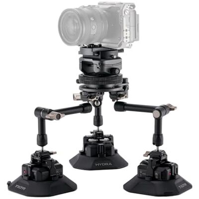 Tilta Hydra x Dan Ming Speed Pan System Pro Kit, Système Montage Voiture Avec Tête Inclinable Mini/Ventouses Électroniques 4.5″/Bras Articulés, Compatible avec Caméra Action/Hybride - Publicité Tilta Hydra x Dan Ming Speed Pan System Pro Kit, Système Montage Voiture Avec Tête Inclinable Mini/Ventouses Électroniques 4.5″/Bras Articulés, Compatible avec Caméra Action/Hybride - Publicité