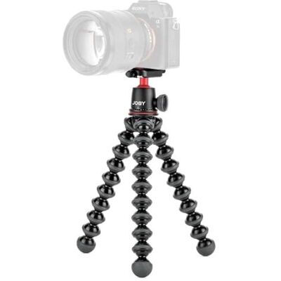 Joby GorillaPod 3K Kit Trépied Léger Polyvalent avec Rotule Ball pour Appareils Reflex et Hybrides, JB91507-BWW, Made in Italy, Noir - Publicité Joby GorillaPod 3K Kit Trépied Léger Polyvalent avec Rotule Ball pour Appareils Reflex et Hybrides, JB91507-BWW, Made in Italy, Noir - Publicité