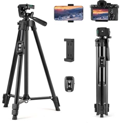 Fotopro Trepied Smartphone Aluminium 120cm, Trepied Appareil Photo Portable pour iPhone Telephone, télécommande Bluetooth, trépied léger pour iPhone, Samsung, DSLR Caméra, Canon, Nikon, Video - Publicité Fotopro Trepied Smartphone Aluminium 120cm, Trepied Appareil Photo Portable pour iPhone Telephone, télécommande Bluetooth, trépied léger pour iPhone, Samsung, DSLR Caméra, Canon, Nikon, Video - Publicité