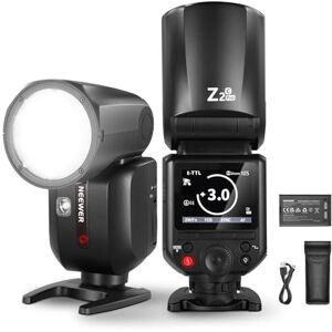 NEEWER Z2PRO-C Flash Speedlite Rond TTL 2,4G pour Canon, Compatible Godox Sans Fil, Interface Utilisateur Améliorée, 76Ws 1/8000s HSS, Commutateur TTL/M TCM, 7,2V/3000mAh - Publicité NEEWER Z2PRO-C Flash Speedlite Rond TTL 2,4G pour Canon, Compatible Godox Sans Fil, Interface Utilisateur Améliorée, 76Ws 1/8000s HSS, Commutateur TTL/M TCM, 7,2V/3000mAh - Publicité