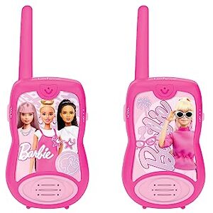 Lexibook , Barbie, Talkies-Walkies 200m, Jeu de Communication pour Enfant, 2 canaux de Communication, Clip Ceinture, Rose, TW12BB - Publicité Lexibook , Barbie, Talkies-Walkies 200m, Jeu de Communication pour Enfant, 2 canaux de Communication, Clip Ceinture, Rose, TW12BB - Publicité