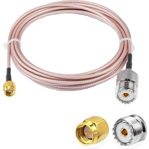 Vecys SMA Mâle vers UHF Femelle Câble Coaxial RF SMA Mâle vers SO-239 Pigtail RG316 10FT/3M pour Radio CB Portable Série SDR UV-5R Radio Bidirectionnelle Talkie-walkie - Publicité Vecys SMA Mâle vers UHF Femelle Câble Coaxial RF SMA Mâle vers SO-239 Pigtail RG316 10FT/3M pour Radio CB Portable Série SDR UV-5R Radio Bidirectionnelle Talkie-walkie - Publicité