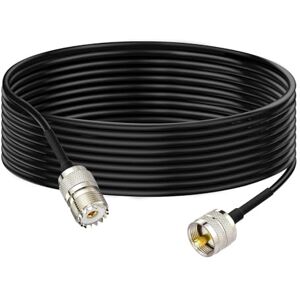 Bingfu Câble Rallonge RG58 UHF PL-259 Mâle à SO-239 Femelle 3m Câble Coaxial pour Voiture SUV Camion Radio CB VHF UHF Talkie Walkie Radioamateurr Puissance Amplificateur de Compteur SWR - Publicité Bingfu Câble Rallonge RG58 UHF PL-259 Mâle à SO-239 Femelle 3m Câble Coaxial pour Voiture SUV Camion Radio CB VHF UHF Talkie Walkie Radioamateurr Puissance Amplificateur de Compteur SWR - Publicité