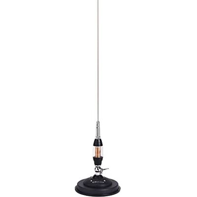 Midland Antenne CB Magnétique LC65 Radio CB en Acier Inoxydable, Fréquence 26,8-27,6 MHz, Puissance Maximale 300W, Longueur 115 cm, Câble de 4 m pour Voiture et Camion - Publicité Midland Antenne CB Magnétique LC65 Radio CB en Acier Inoxydable, Fréquence 26,8-27,6 MHz, Puissance Maximale 300W, Longueur 115 cm, Câble de 4 m pour Voiture et Camion - Publicité