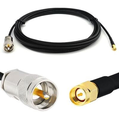 RANGEFUL PL259 à SMA Mâle 30cm UHF Câble coaxial RG58 50 Ohm — Résistant aux intempéries — rallonge pour HAM cable antenne CB Radio Analyseur Tosmetre Marine RF VHF Cibi SDR Radio Amateur - Publicité RANGEFUL PL259 à SMA Mâle 30cm UHF Câble coaxial RG58 50 Ohm — Résistant aux intempéries — rallonge pour HAM cable antenne CB Radio Analyseur Tosmetre Marine RF VHF Cibi SDR Radio Amateur - Publicité
