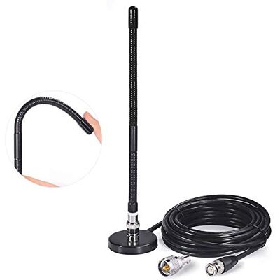 Bingfu 27MHz CB Radio Antenna Soft Whip Magnetic Base BNC & PL259 Male Compatible with Cobra Midland Uniden Maxon President Portable Handheld CB Radio Car Mobile Scanner - Publicité Bingfu 27MHz CB Radio Antenna Soft Whip Magnetic Base BNC & PL259 Male Compatible with Cobra Midland Uniden Maxon President Portable Handheld CB Radio Car Mobile Scanner - Publicité