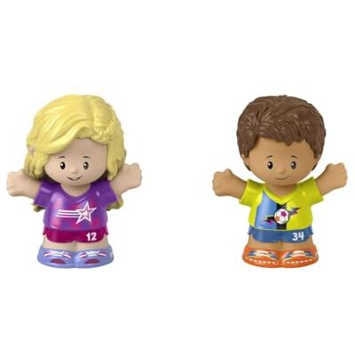 Fisher Price Little People Lot de 2 figurines de football pour enfant - Publicité Fisher Price Little People Lot de 2 figurines de football pour enfant - Publicité