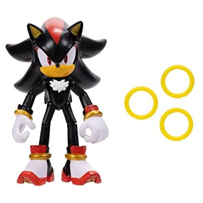 Sonic The Hedgehog 41238 Figurine articulée 11 cm Shadow + 3 Anneaux - Publicité Sonic The Hedgehog 41238 Figurine articulée 11 cm Shadow + 3 Anneaux - Publicité