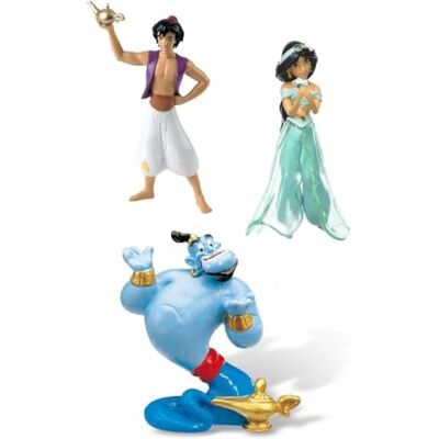 Bullyland Walt Disney 3 Figurine Set Aladdin 12454 Genie 12472 Jasmine 12453 - Publicité Bullyland Walt Disney 3 Figurine Set Aladdin 12454 Genie 12472 Jasmine 12453 - Publicité