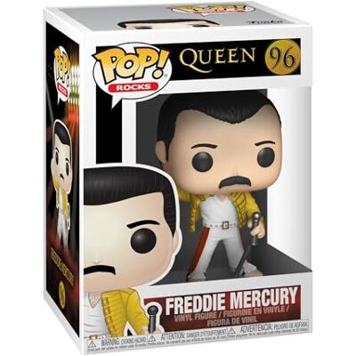 Funko Pop! Rocks : Queen-Freddie Mercury Wembley 1986 - Figurine en vinyle collectible - Idée cadeau - Publicité Funko Pop! Rocks : Queen-Freddie Mercury Wembley 1986 - Figurine en vinyle collectible - Idée cadeau - Publicité