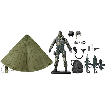 G.I. JOE Classified Series Pilote d'action 60e Anniversaire – Pull Halo (Haute Altitude à Ouverture Basse), Figurine d'action de 15,2 cm avec Parachute et 18 Accessoires - Publicité G.I. JOE Classified Series Pilote d'action 60e Anniversaire – Pull Halo (Haute Altitude à Ouverture Basse), Figurine d'action de 15,2 cm avec Parachute et 18 Accessoires - Publicité