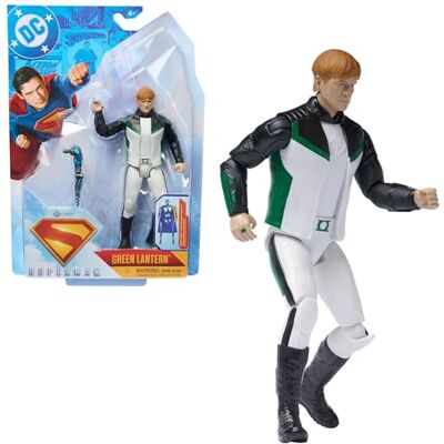DC Comics Figurine Superman Green Lantern 15,2 cm Articulation dynamique, design de film authentique, jouets de super-héros, cadeaux de jeu de simulation pour enfants et - Publicité DC Comics Figurine Superman Green Lantern 15,2 cm Articulation dynamique, design de film authentique, jouets de super-héros, cadeaux de jeu de simulation pour enfants et - Publicité