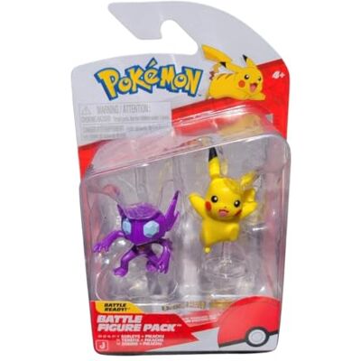 Pokémon Lot de 2 figurines de combat, Sableye, Pikachu, figurines officielles pour enfants à partir de 4 ans - Publicité Pokémon Lot de 2 figurines de combat, Sableye, Pikachu, figurines officielles pour enfants à partir de 4 ans - Publicité