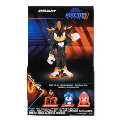 Sonic The Hedgehog 3 Figurine articulée 6.3cm Figurine Shadow - Publicité Sonic The Hedgehog 3 Figurine articulée 6.3cm Figurine Shadow - Publicité