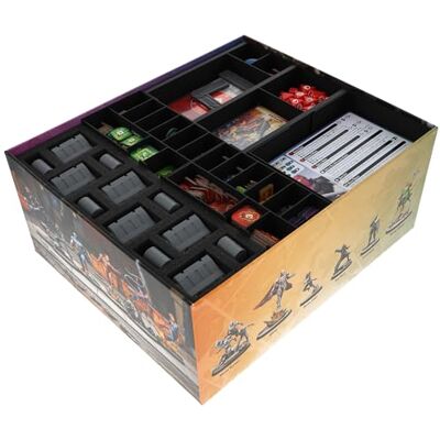 Feldherr Jeu de Mousse Organizer Inserts Compatible avec Marvel : Crisis Protocol Earth's Mightiest Core Set boîte de Jeu Trieur pour Figurines + Accessoires - Publicité Feldherr Jeu de Mousse Organizer Inserts Compatible avec Marvel : Crisis Protocol Earth's Mightiest Core Set boîte de Jeu Trieur pour Figurines + Accessoires - Publicité