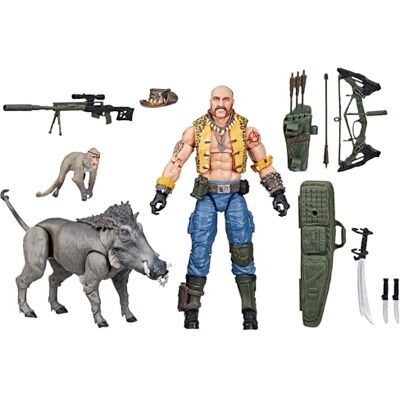G.I. JOE Classified Series #125, Dreadnok Gnawgahyde and Pets Porkbelly & Yobbo, Figurine à Collectionner de 15,2 cm avec 16 Accessoires - Publicité G.I. JOE Classified Series #125, Dreadnok Gnawgahyde and Pets Porkbelly & Yobbo, Figurine à Collectionner de 15,2 cm avec 16 Accessoires - Publicité