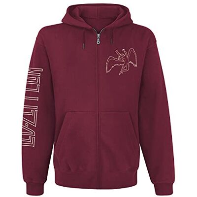 Led Zeppelin - Symbols - Rouge Grenat - XX-Large - Hoodie - Publicité Led Zeppelin - Symbols - Rouge Grenat - XX-Large - Hoodie - Publicité