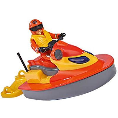 Simba Pompier Sam Juno Jetski avec Figur - Jouet - Publicité Simba Pompier Sam Juno Jetski avec Figur - Jouet - Publicité