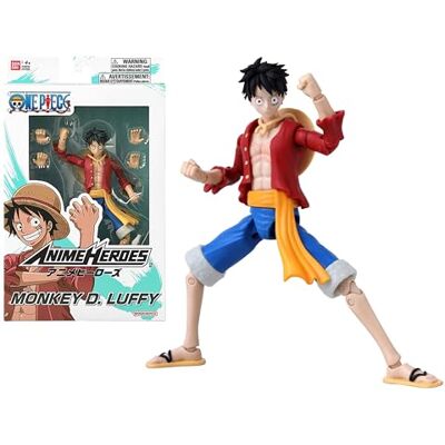BANDAI Anime Heroes One Piece Figurine Anime Heroes 17 cm – Monkey D. Luffy Licence Officielle One Piece Figurine articulée Luffy Jouet Enfant 4 Ans et + 37008 - Publicité BANDAI Anime Heroes One Piece Figurine Anime Heroes 17 cm – Monkey D. Luffy Licence Officielle One Piece Figurine articulée Luffy Jouet Enfant 4 Ans et + 37008 - Publicité