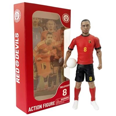 Megableu Tielemans Red Devils Figurine de Football Mobile en PVC 20 cm Sous licence officielle Belgique 10 points d'articulation et détails réalistes PVC durable pour jouer ou collectionner - Publicité Megableu Tielemans Red Devils Figurine de Football Mobile en PVC 20 cm Sous licence officielle Belgique 10 points d'articulation et détails réalistes PVC durable pour jouer ou collectionner - Publicité