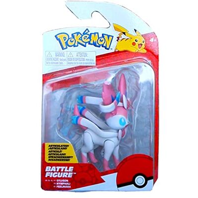 Pokémon Pokemon Sylveon Ensemble de figurines de combat 7,6 cm - Publicité Pokémon Pokemon Sylveon Ensemble de figurines de combat 7,6 cm - Publicité