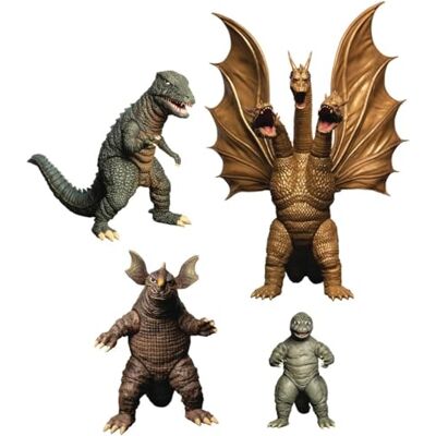 Mezco TOYS Set 4 figuras Godzilla 1968 Godzilla: Destroy All Monsters 5 Points XL - Publicité Mezco TOYS Set 4 figuras Godzilla 1968 Godzilla: Destroy All Monsters 5 Points XL - Publicité