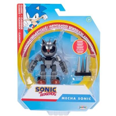 Sonic The Hedgehog Figurine articulée 10cm Mecha Sonic + Accessoire - Publicité Sonic The Hedgehog Figurine articulée 10cm Mecha Sonic + Accessoire - Publicité