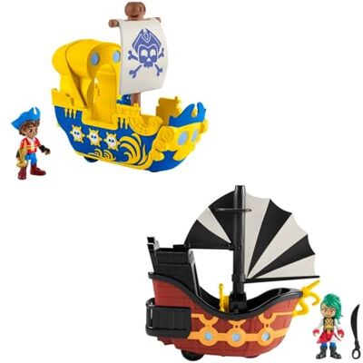 Fisher Price Santiago of The Seas Lot de 2 figurines et bateau avec Santiago, Bonnie Bones, El Bravo et El Calamar - Publicité Fisher Price Santiago of The Seas Lot de 2 figurines et bateau avec Santiago, Bonnie Bones, El Bravo et El Calamar - Publicité